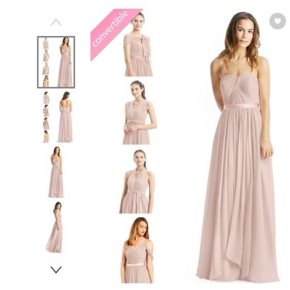 AZAZIE Stella gown in Dusty Rose